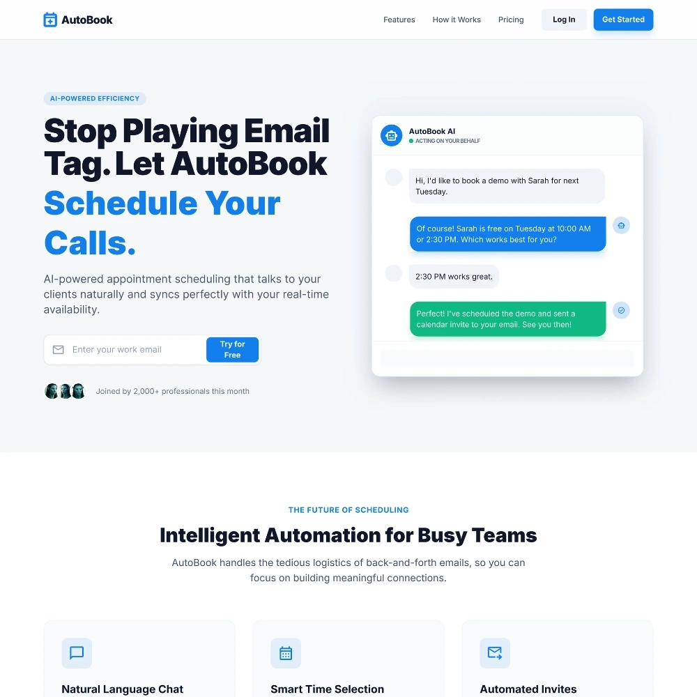 AutoBook app screenshot